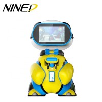 Fun park amusement equipment virtual reality shooting game machine kid vr 9d game