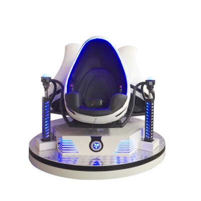 Super Immersive Dynamic Motion Game Machine 9D Vr 3 Seats 9D Egg Vr Cinema For Sale