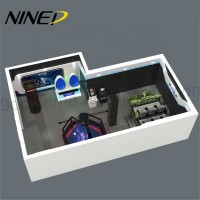 Arcade machine multiplayer virtual reality 9d vr space walker one stop theme park vr gaming machine battle vr all in one