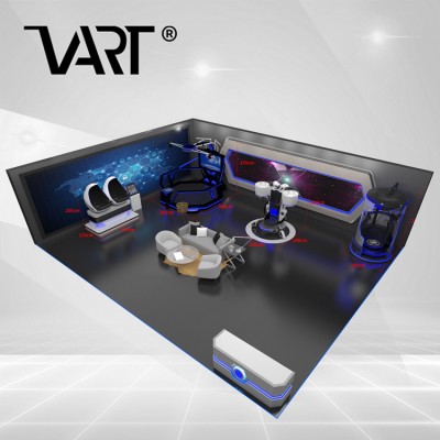 Interactive Projector Games Virtual Reality Platform 9D VR Theme Park for Shopping Mall