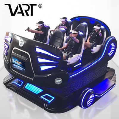 CE RoHS 9D VR Cinema Virtual Reality Simulator VR Theme Park Games 6 Seats 9D VR Cinema